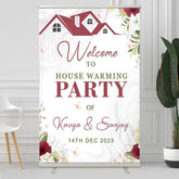 Lofaris Floral Abstract Milk Line Housewarming Welcome Sign
